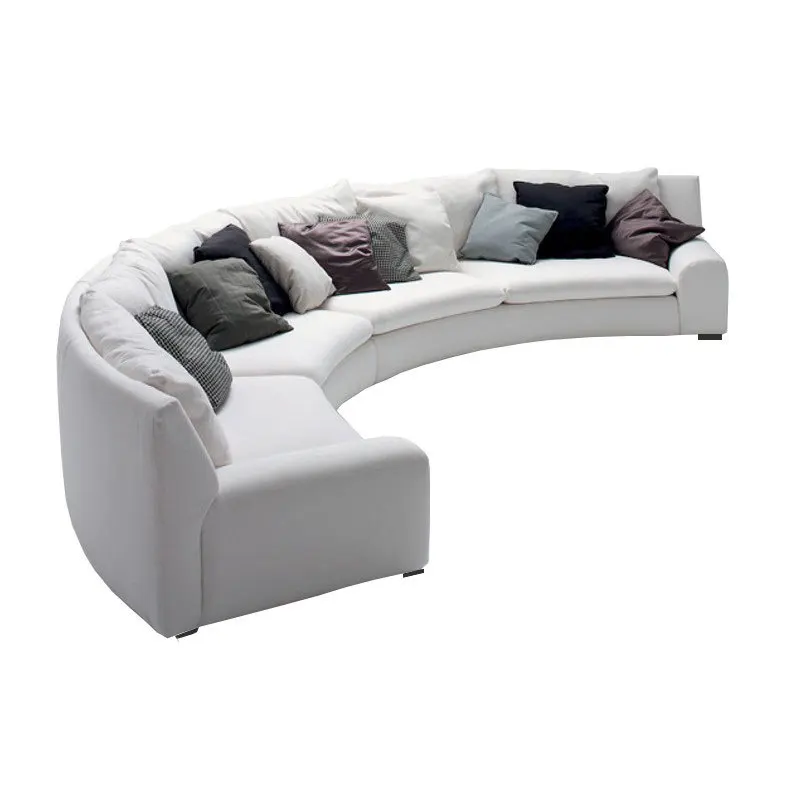 YASITE curved shape sofa  luxury  new design modern fabric sofa for  hotel night club living room lobby