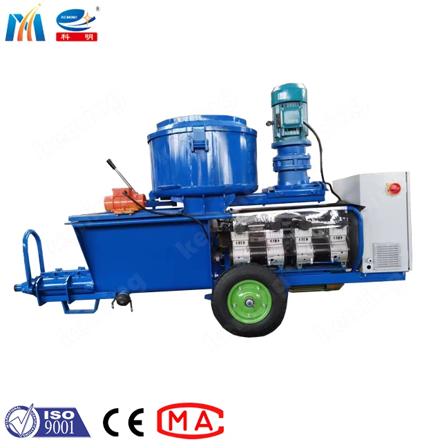 screw putty pumping machine KLW mortar spraying machine with mixer for ceiling plaster with mini air compressor