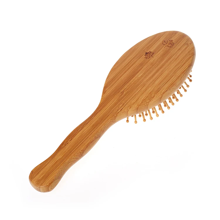 Bamboo Airbag Wooden Paddle Detangling Scalp Massage Tail Tooth Hair Cushion Brush Comb