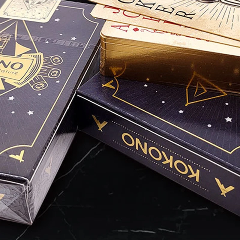 Black Both Sides Custom Printed Card Game Paper Playing Cards Poker