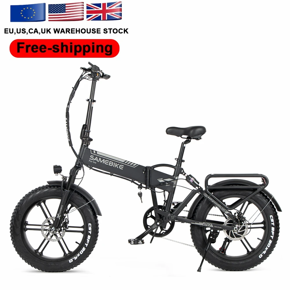 2021 new EU Poland Warehouse for delivery 500w fat tire SAMEBIKE XWLX09 FOLDING ELECTRIC BIKE for woman ebike