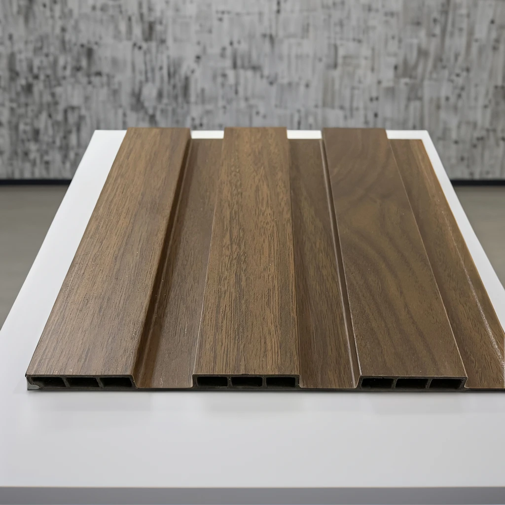 Бамбуковая облицовка рифленая панель настенная деревянное волокно WPC внутренняя стеновая