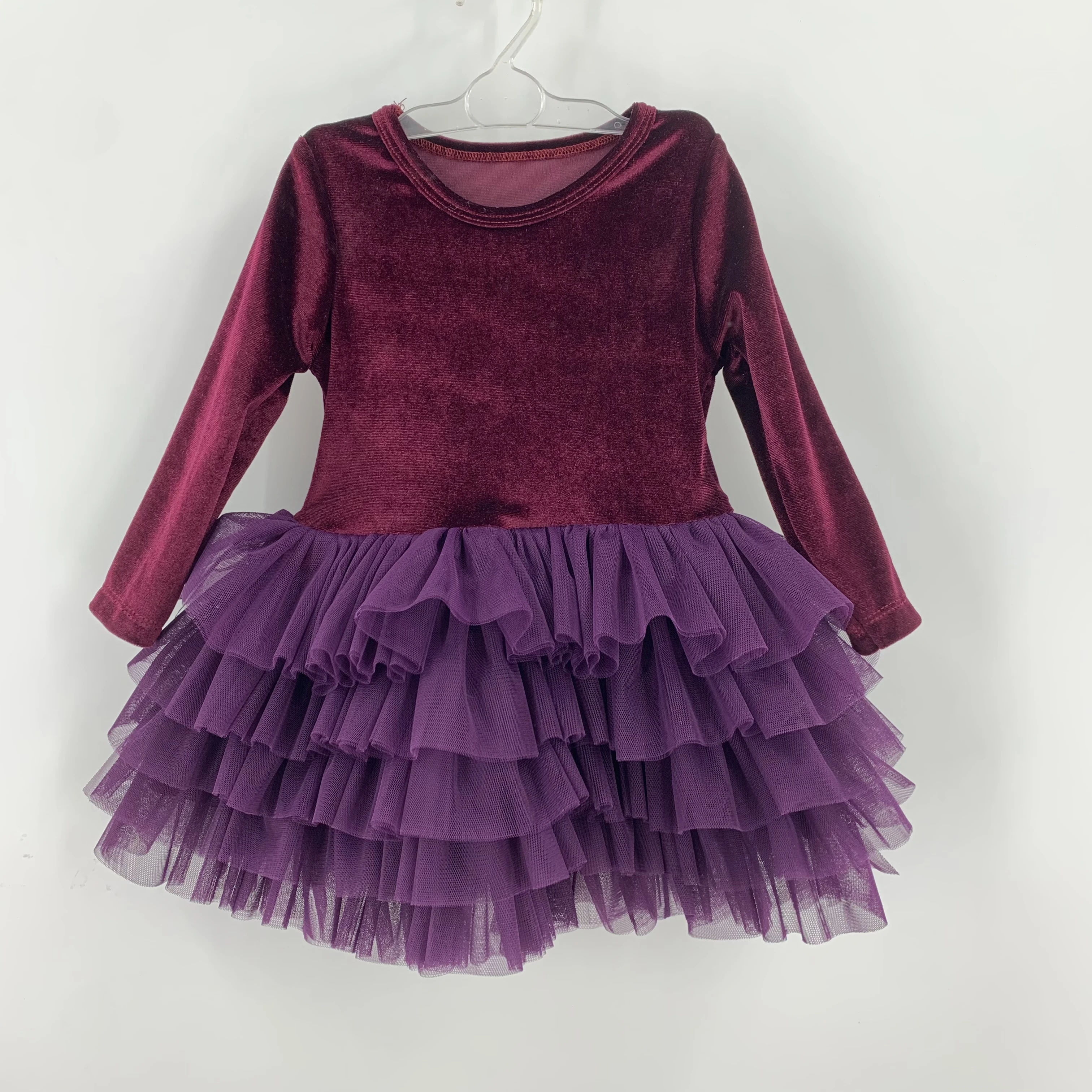 Kid Dress Clothing Girls Party Dress Baby Autumn and Winter velvet dress Custom OEM