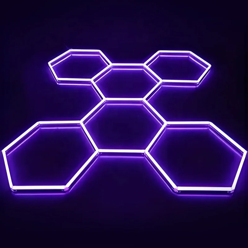 High Quality Indoor Lighting Modern 110V-240V Rgb Hexagonal Light Led for Decor Restaurant and the Car Polishing