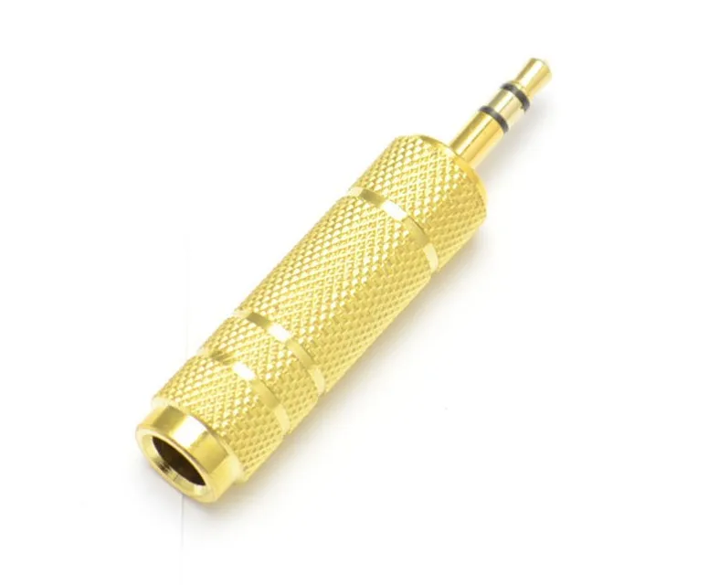 Jack 6.35mm Male To 3.5mm Female Adapter Connector Headphone Audio Adapter Amplifier Microphone AUX Cable With 6.35 3.5 MM Jack