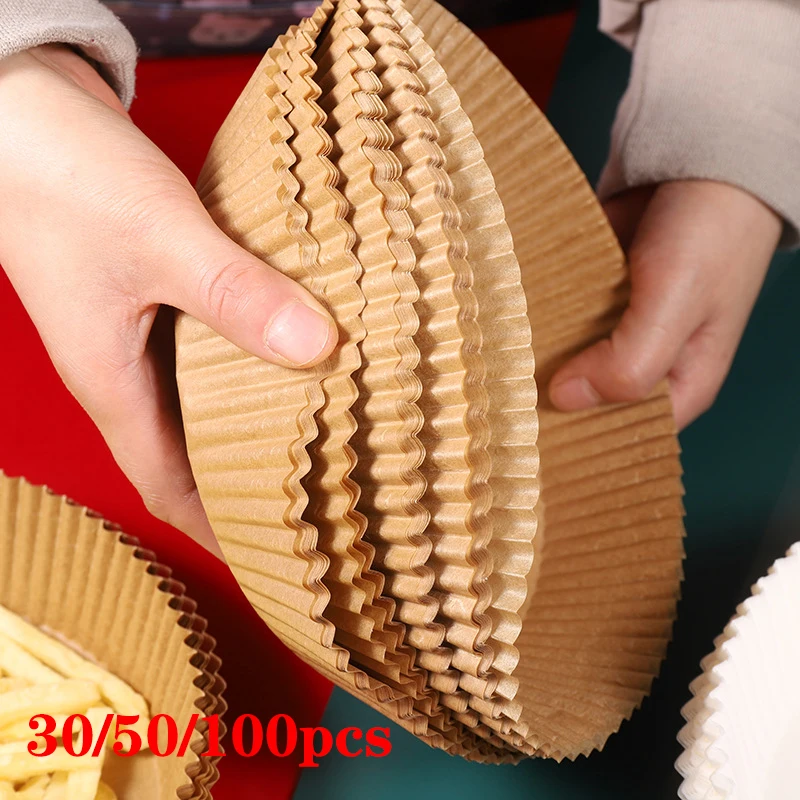 Liner Airfryer Kitchen Cookers Oil-proof Barbecue Plate Steamer Fryer Air Fryer Paper Food Disposable Paper