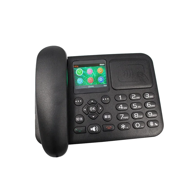 Customized 4G Lte Volte Sip Digital Cordless telephone Wireless Desktop Phone For Business Home