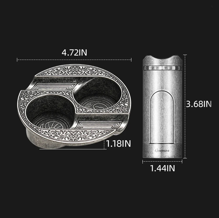 Luxury 2 Pieces Tool Set Cigar Accessories Cigar Gift Set With Cigar Ashtray And Lighter