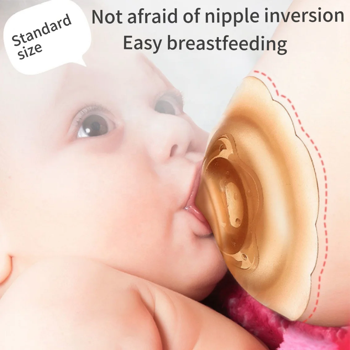 Breast shields nipple protection BPA Free nipple pacifier breast milk feeding anti bite device