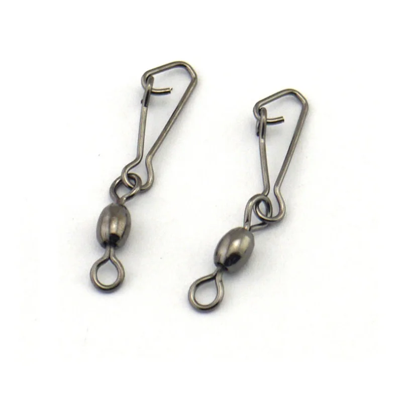 High Quality All-Size Crane Swivel with Hooked Snap Fishing Connectors for Sea Fishing Gear Accessories