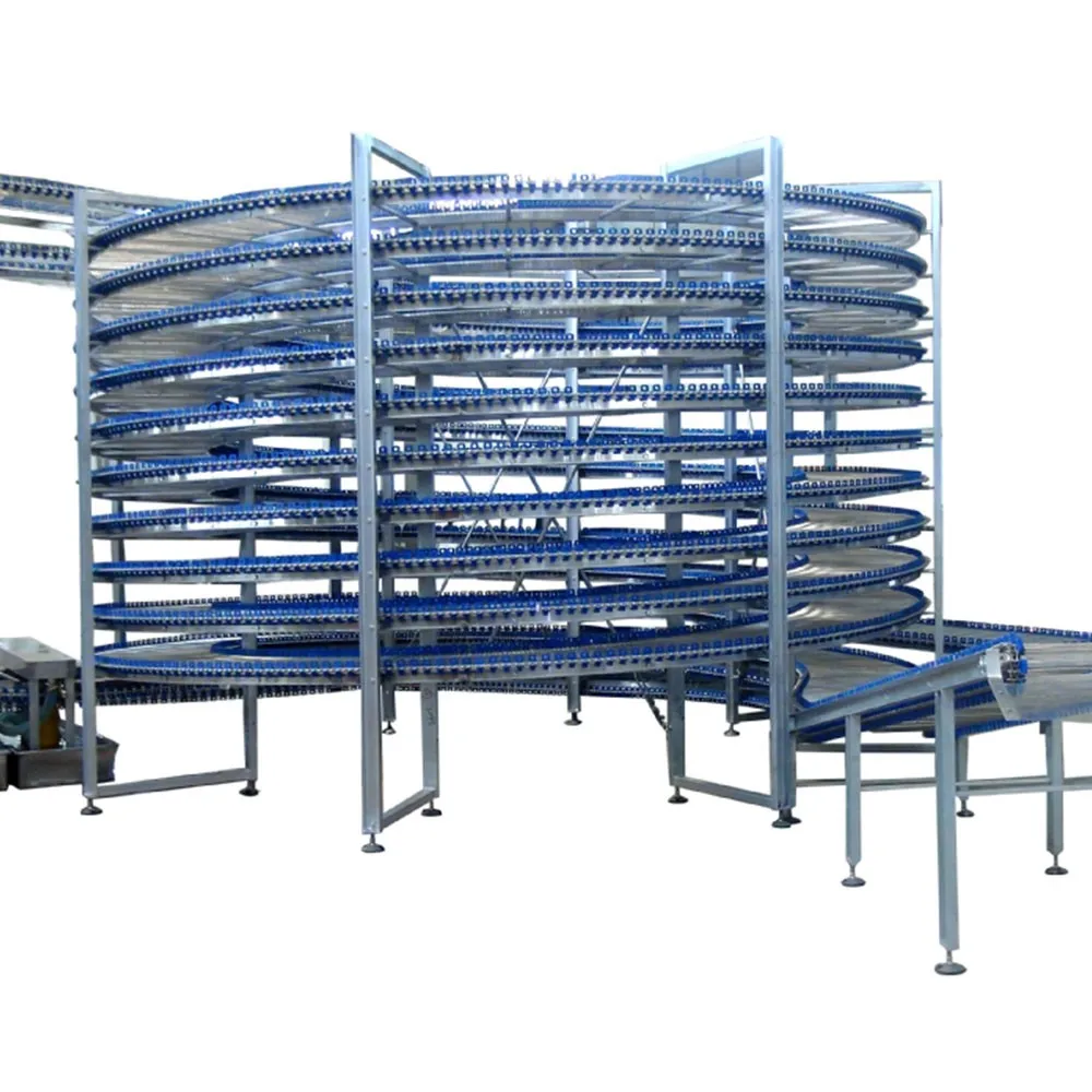 
automatic baking machine bread cooling tower frozen food cooling tower spiral chiller and freezer for food processing 