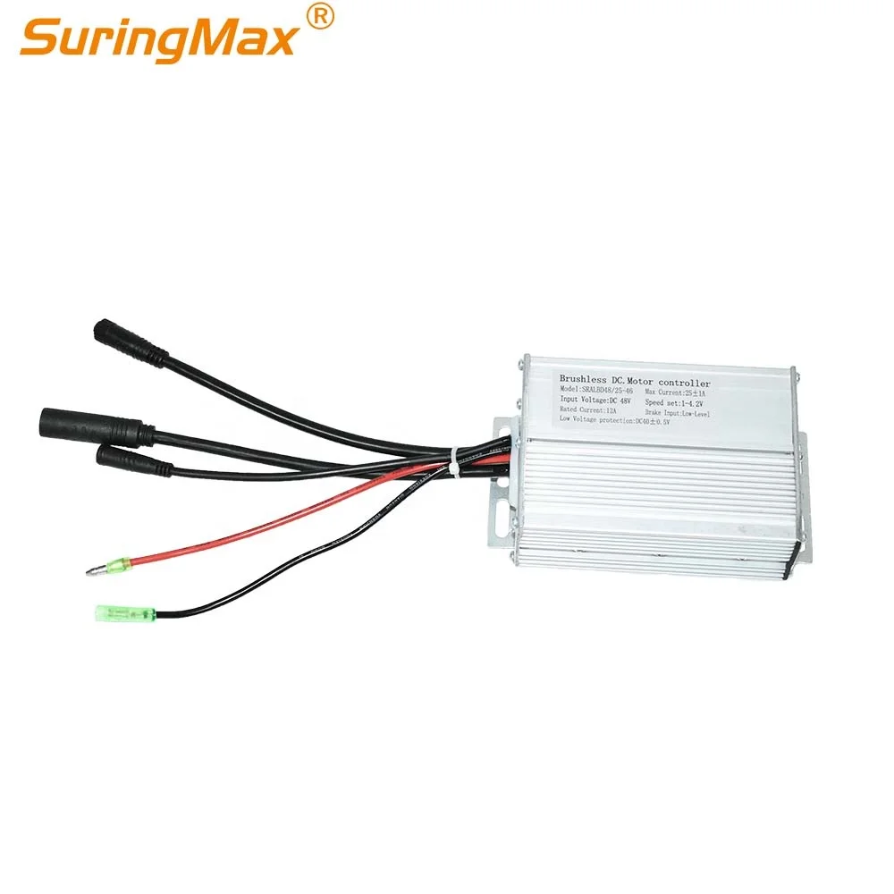 changzhou electric scooter 9 mosfet 36v 48v 25a brushless dc motor speed e-bike 48v 750w controller
