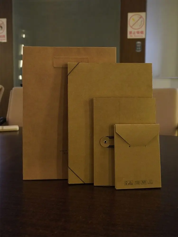 Office supplies custom printed paper molded pulp folder  promotional wholesale stationery business file folders