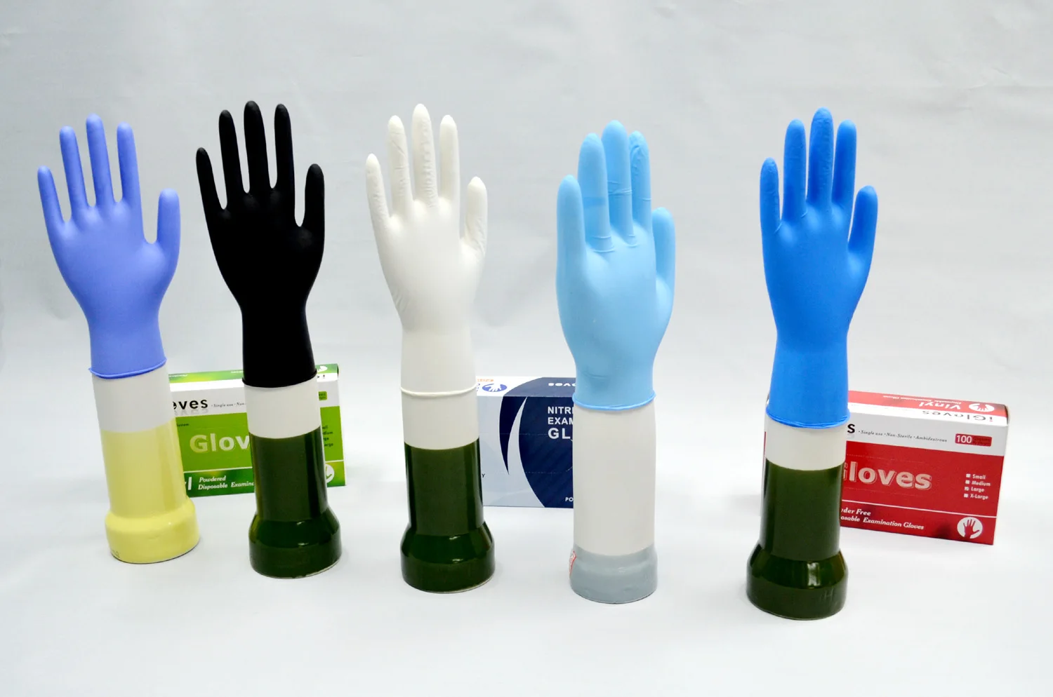 Disposable 6mil Nitrile Glovees 100 Pcs Packing Nitrile Glovees Box Black Blue Nitrile Glovees Wholesale