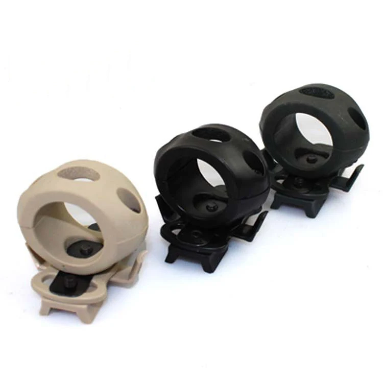 20/25/30mm Helmet Flashlight Mount Clip  Tactical Flashlight  Adaptor For Fast Helmet Light Holder