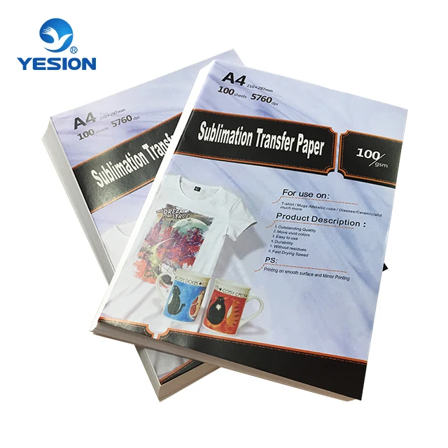 Heat Transfer Sublimation Paper for Garment Textile Fabric or Mugs A4 Size