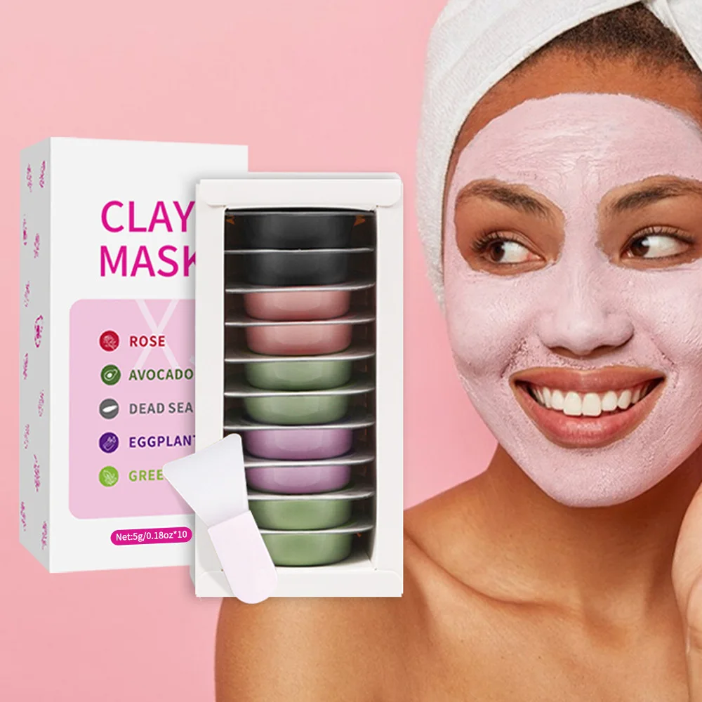 New Arrivals Natural Organic Mud Mask Oil Control Deep Cleansing Disposable Capsules Green Tea Custom Logo Face Clay Mask