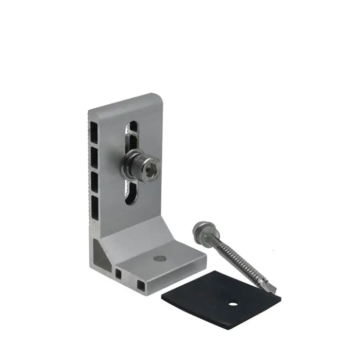 Customized L Feet Clamp Adjustable  for Solar Panel Roof Mount Solar Clamp Racking System Structure