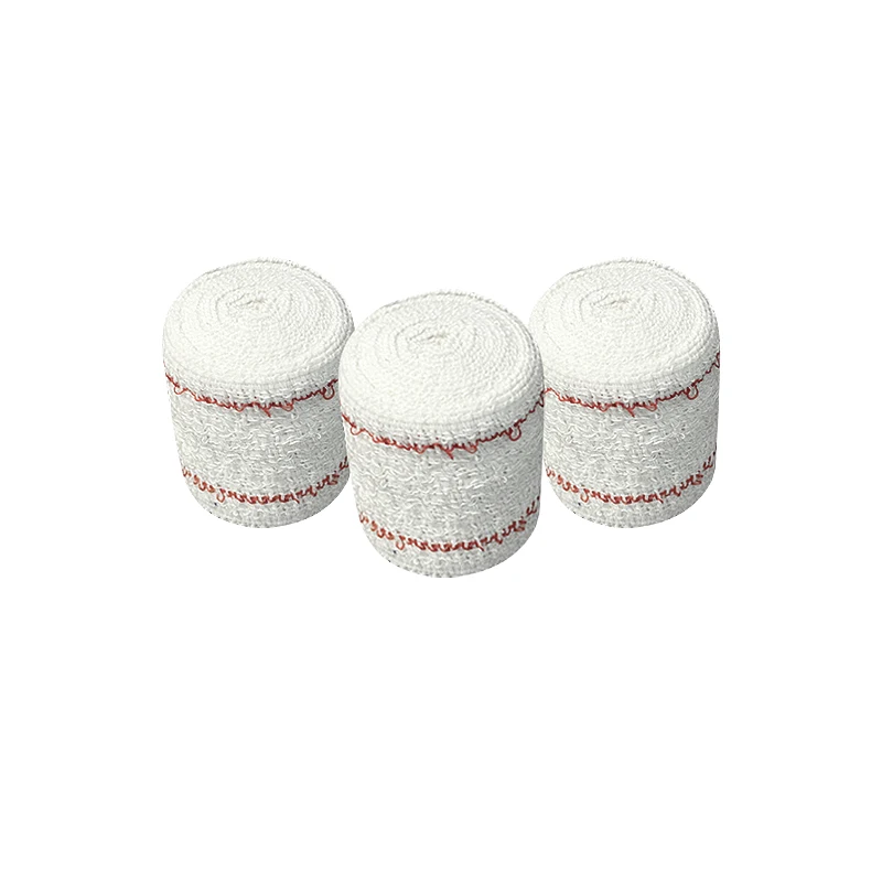 China Factory Wholesale Medical Spandex Cotton Crepe Bandage Bleached Elastic Crepe Bandage With Aluminum Clip