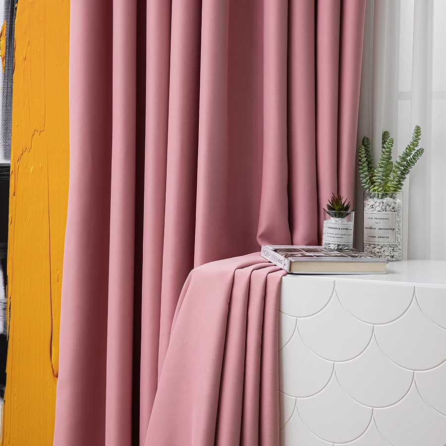 Wholesale roll fabric Modern insulation living room door hotel home bedroom luxury Drapes Window blackout curtains