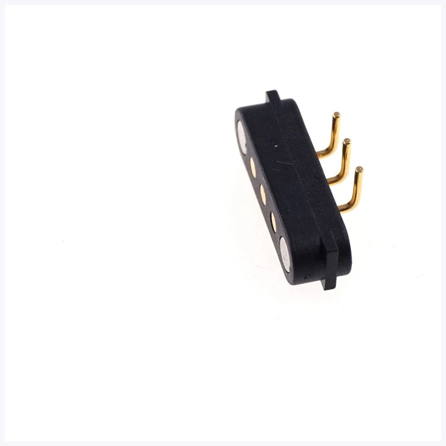 Wholesale 2.54mm Pitch Male and Female Magnetic Connector Strong Magnetic 3 Pin Right Angle Pogo Pin Connector