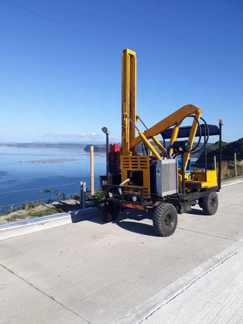 HENGXING CE HX26D Hydraulic Wheel Load Guardrail pile driver