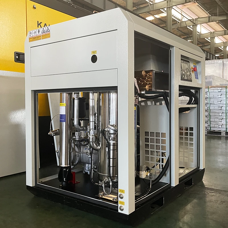 Durable 37KW Oil-Free Water-Lubricated Screw Compressor Silent and Reliable for Pile Foundations