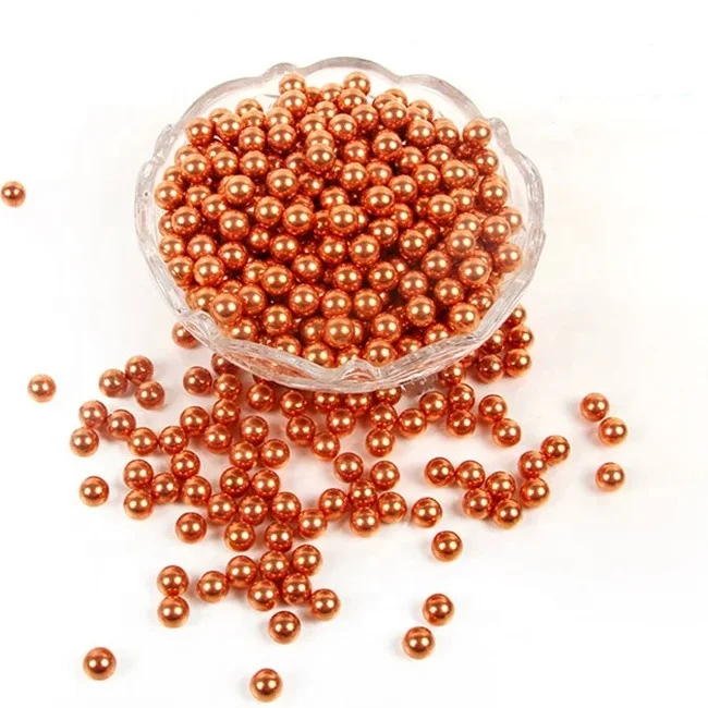 6.4mm 7mm 7.5mm 8mm 9mm 10mm Anti-rust Copper Plated Steel Balls Pellets For Hunting Slingshot