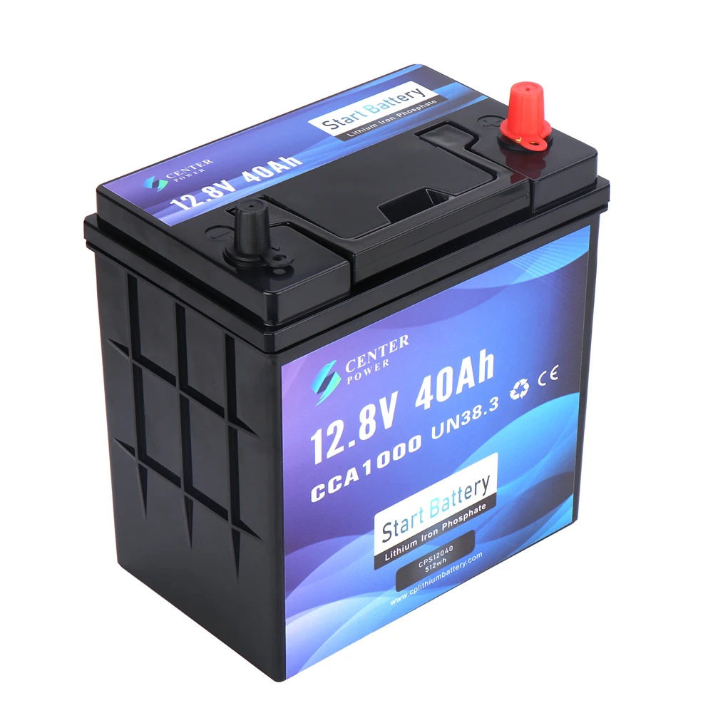 Hot selling long life BMS CP lifepo4 40ah 12v car Battery Starting Battery