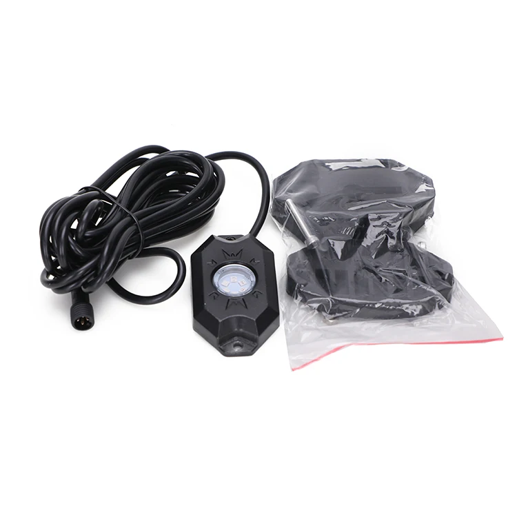 RGB Rock Light Kit Neon Underglow MusicWaterproof 12V With App/Blutooths Rock Lights For Jeep Offroad Atv Utv Suv