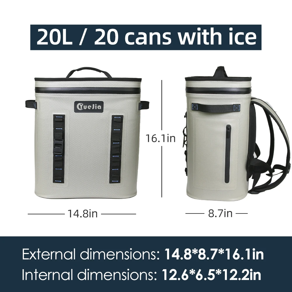 Brand Solutions Backpack Cooler Insulated Waterproof Insulation Leakproof Cooler Backpack Soft Cooler Bag  Promotional Gifts