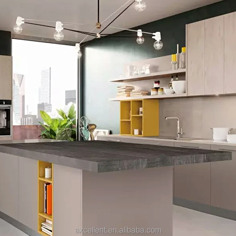 Dry Ceramic Design Set Bamboo Modern Hanging Wall Wooden Counter And Pan Organizer Cupboard Kitchen Cabinet