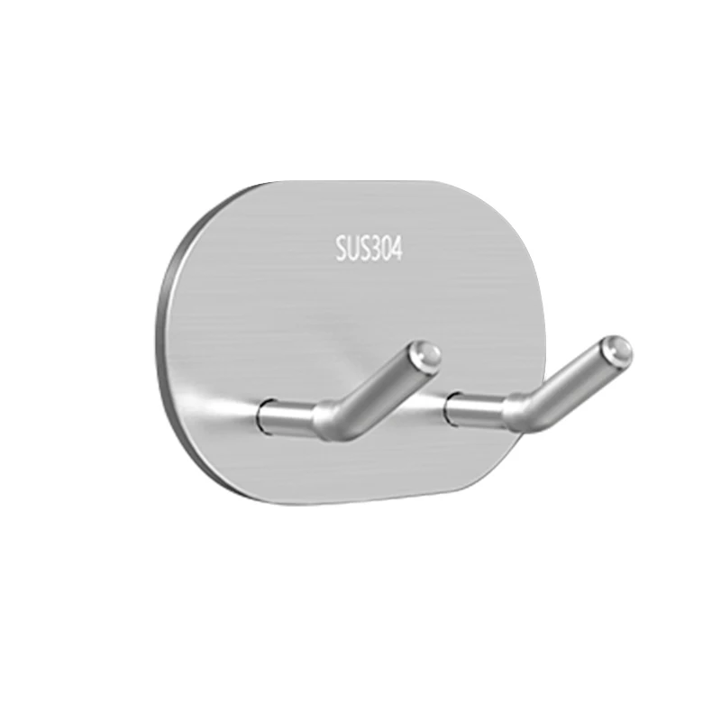 Self Adhesive Wall Robe Hooks 304 Stainless Steel Clothes Hangers SUS304 Heavy Duty Coat Towel Hooks Adhesive Hook