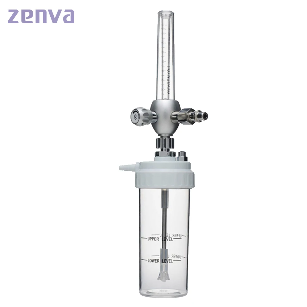 Medical Oxygen Flowmeter with Humidifier for Gas Outlets
