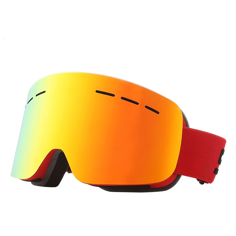 Double Layers Lens Sphere Surface Ski Glasses with Dust and Water Proof Function / Superposition With Other Glasses