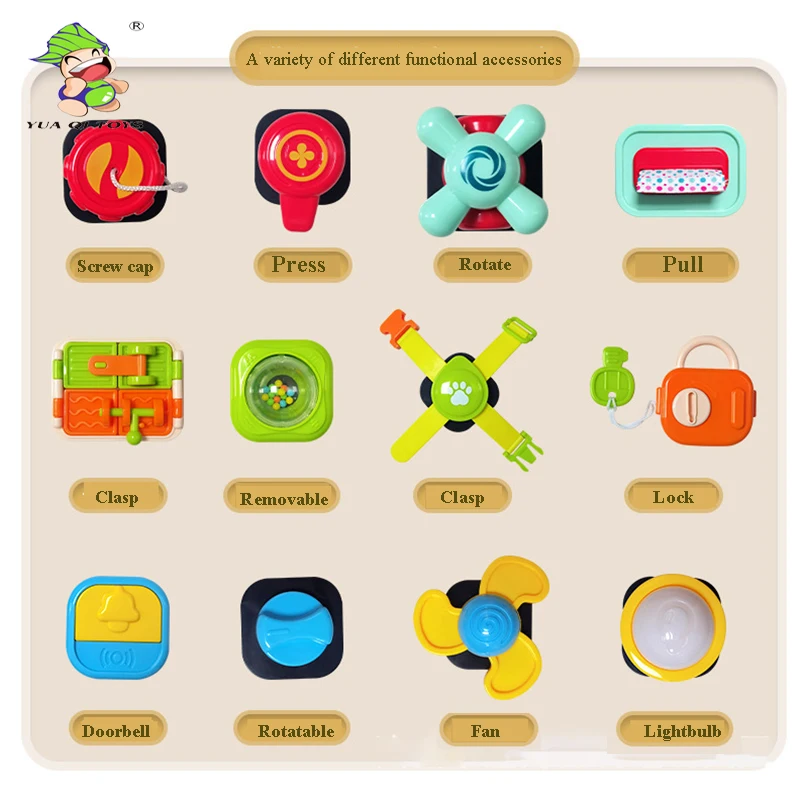 YQ Baby Montessori познавательное просветление Обучающие сенсорные игрушки музыкальная доска для 6 месяцев