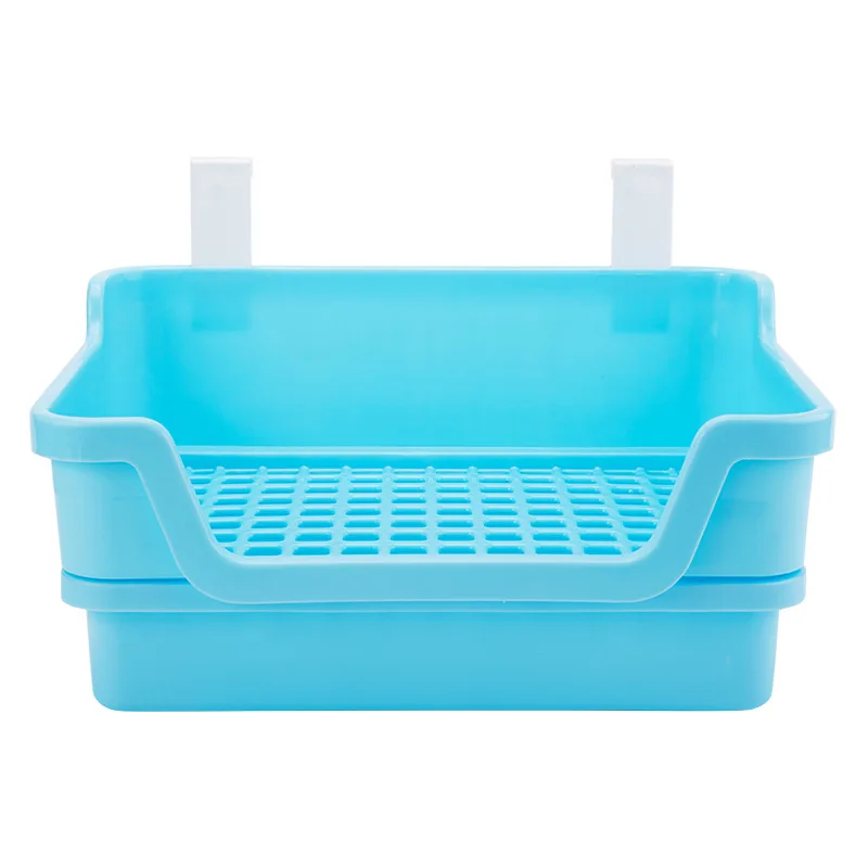 Manufactured Rabbit Litter Box Plastic Pet Toilet Tray for Rabbit Chinchilla Guinea Pig