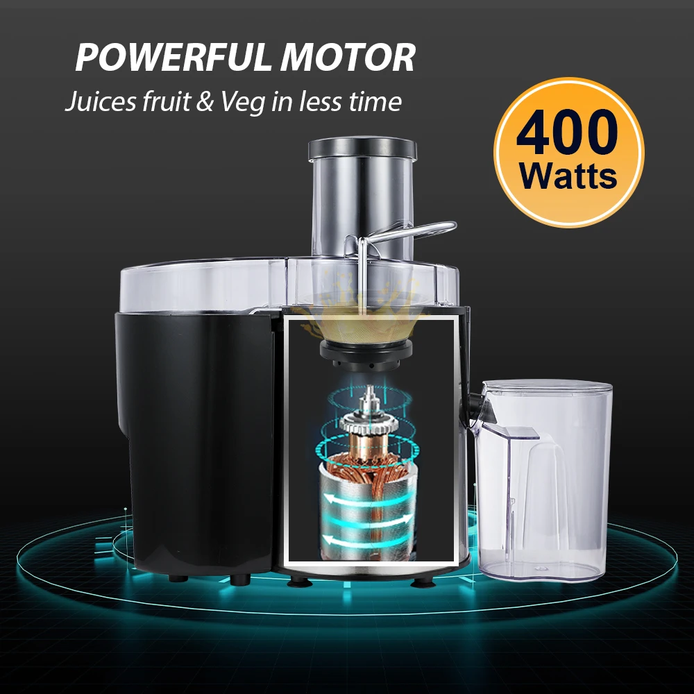 Centrifugal Juice Extractor Maker Wide Mouth Juicing Machine BPA-Free Juice for Fruits Veggies Juicer Machine