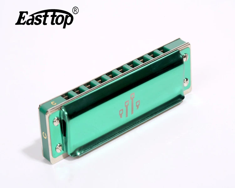 EASTTOP PR020 10 holes harmonica blues harp mouth organ diatonic good harmonica for sale 12keys set