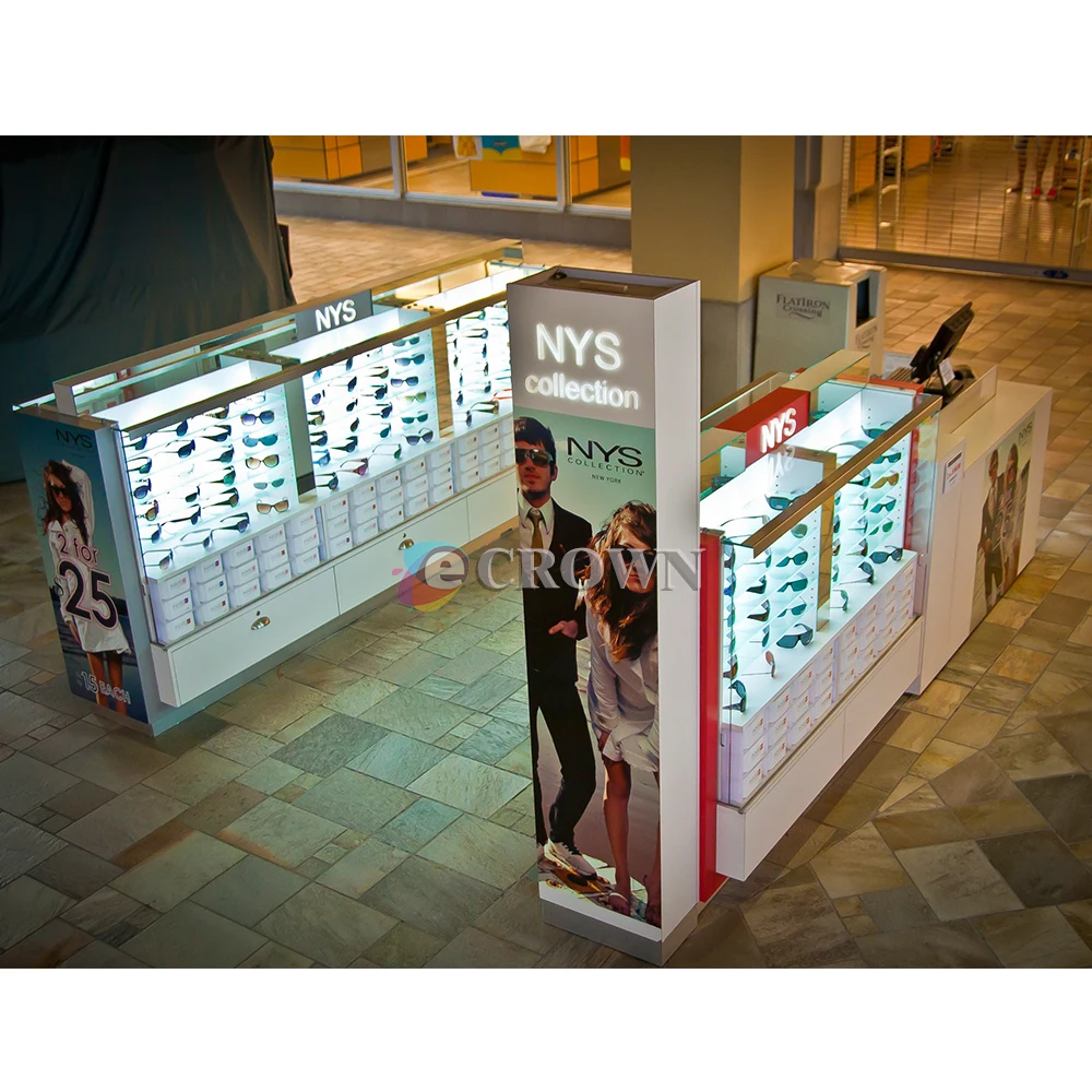 Optical case Silk Cabinet for Retail Kiosk Design