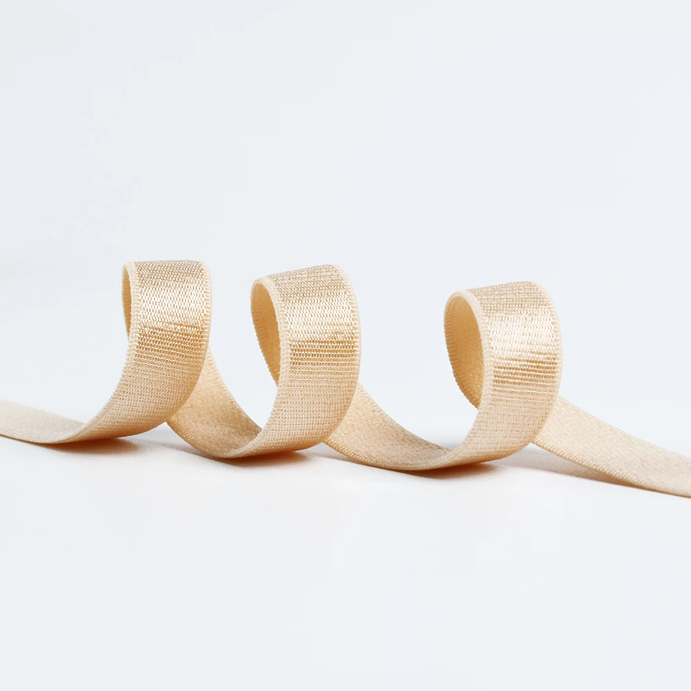 China Design Wholesale Shining Elastic Bra Strap Smooth Shoulder Tape Shiny Edge