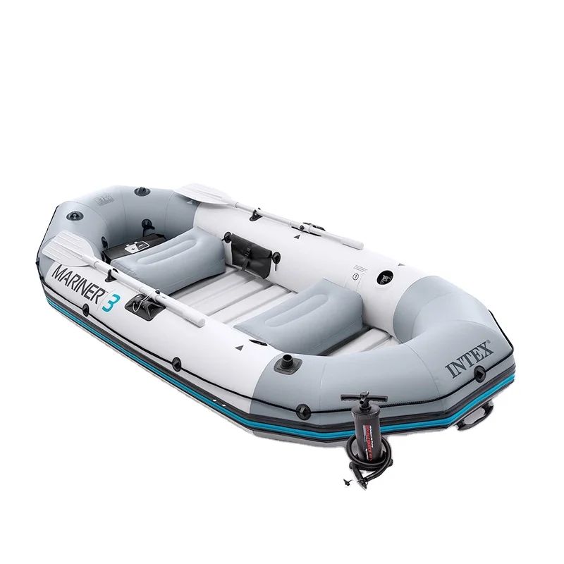 Оригинальный 68373 Intex MARINER 3 лодки комплект каяк Gonflable надувная гребля Рыбалка Понтон Лодка каноэ