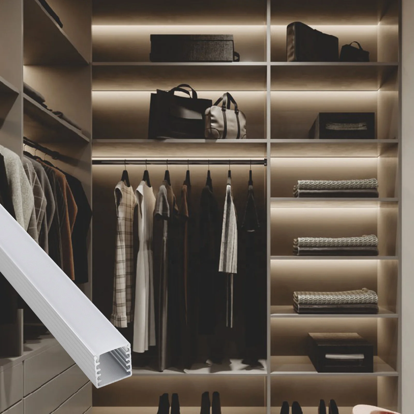 Free Sample 014 Aluminum Profile Heat Sink Led Extrusion 15*15mm Silver Diffuser Aluminum For Led Strip