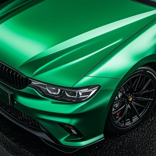Car Protective Body Film Change Car Color Gloss Metallic Green Grey Adhesive Car Body Wrap PVC Vinyl Film