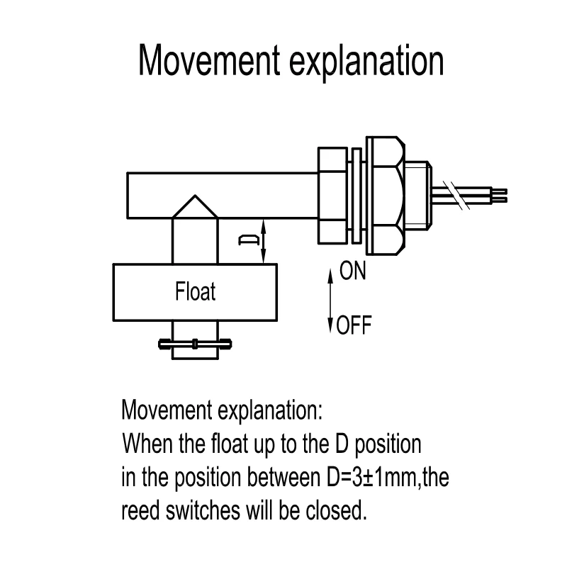 Side Mount PP Magnetic Water Level Water Tank  Float Switch