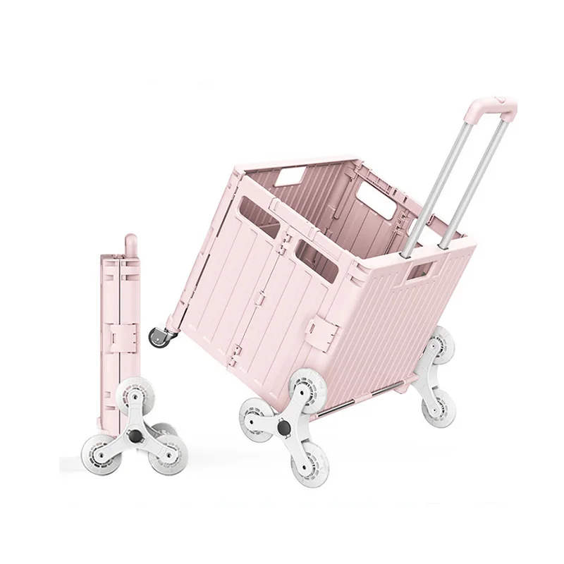 New Type Four Wheels Folding Box Cart Trolley for Korea