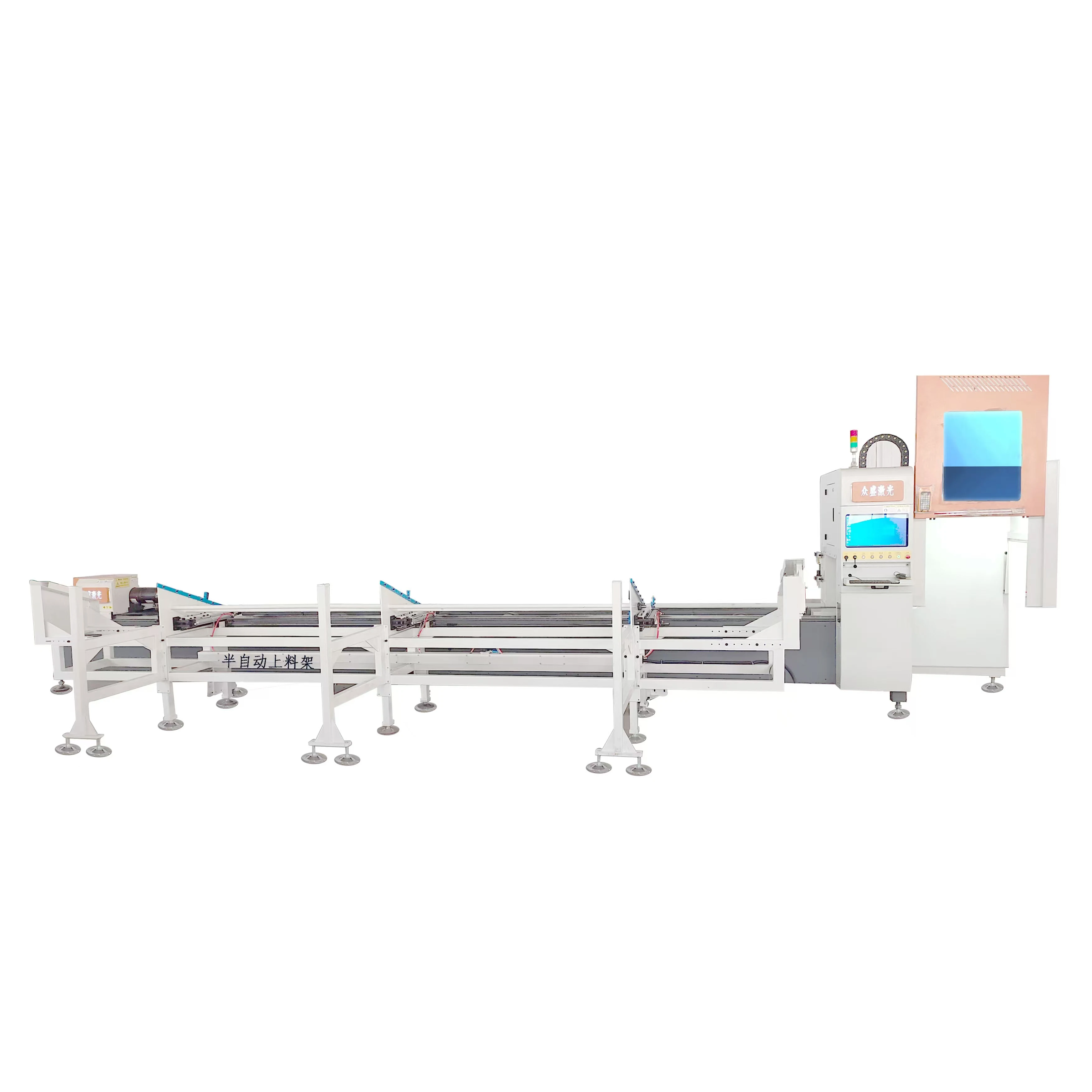 New Model Automatic laser Metal Pipe Laser Equipment Steel Buildings Cutting Machine / Steel Buildings Laser Cut Machine