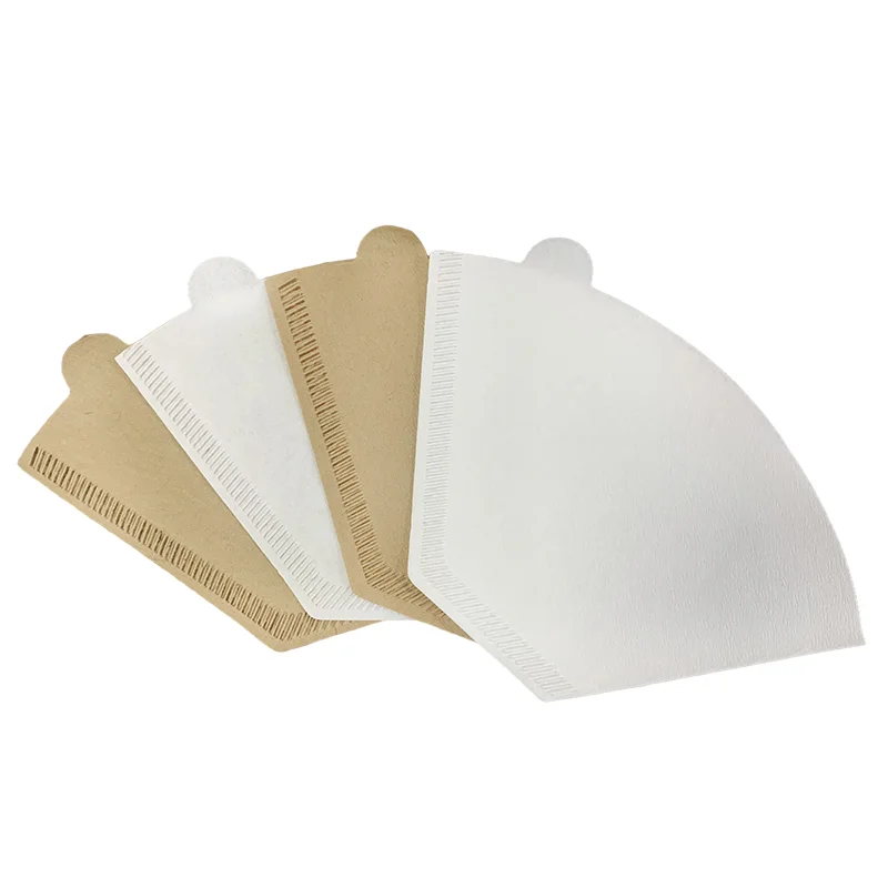 40Pcs Bag Wooden Original Hand Drip Paper Coffee Filter Espresso Coffee Filters