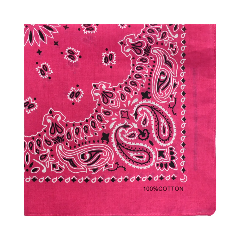 Custom bandana double sided printed bandana 100% cotton