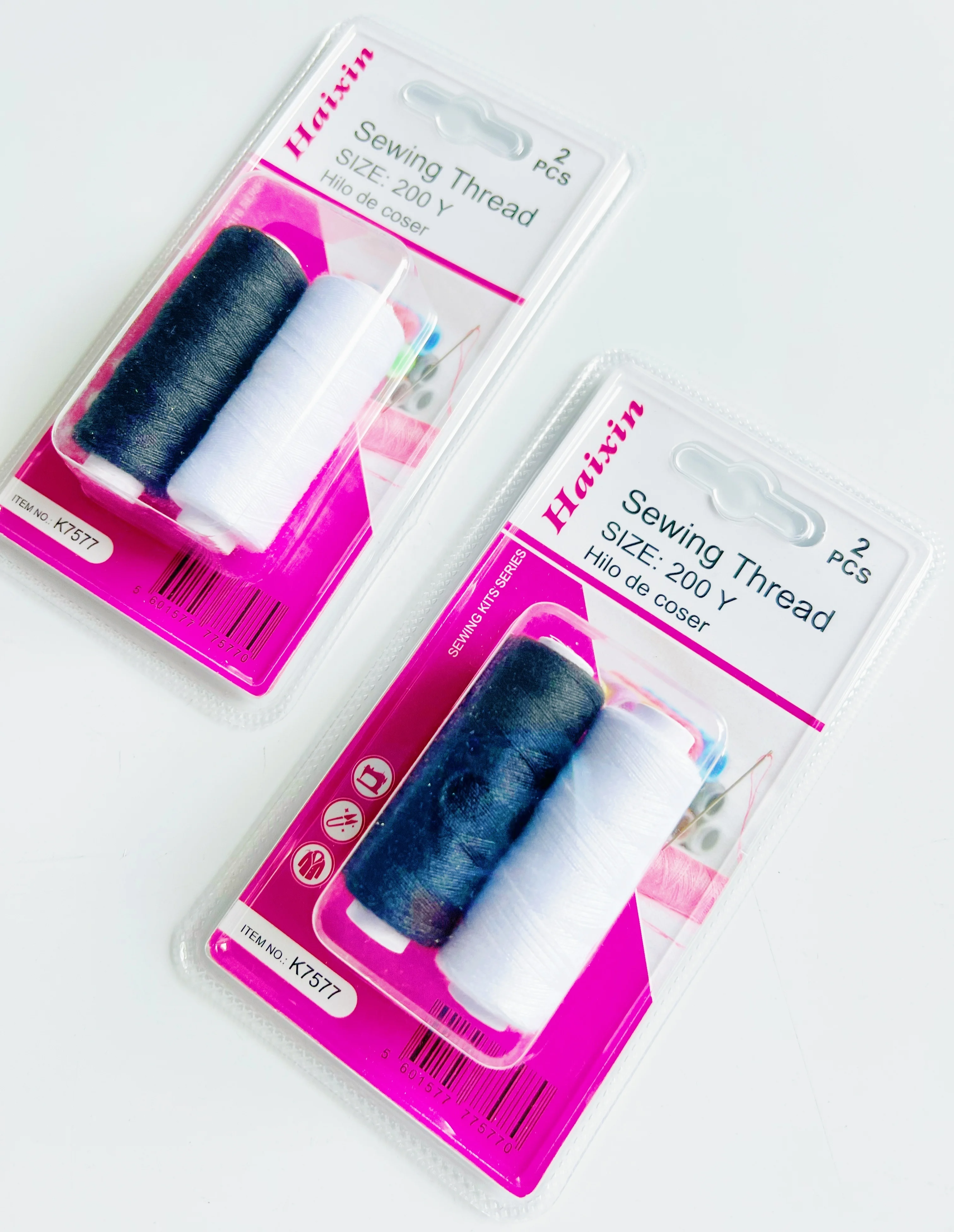 Good Quality cheap Home 2 color threads Sewing set In Pack of Blister